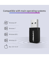 Adaptador WiFi Mini USB de Doble Banda 1300 Mbps COMFAST CF-812AC