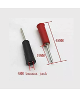 Punta aguja con socket banana hembra 4mm