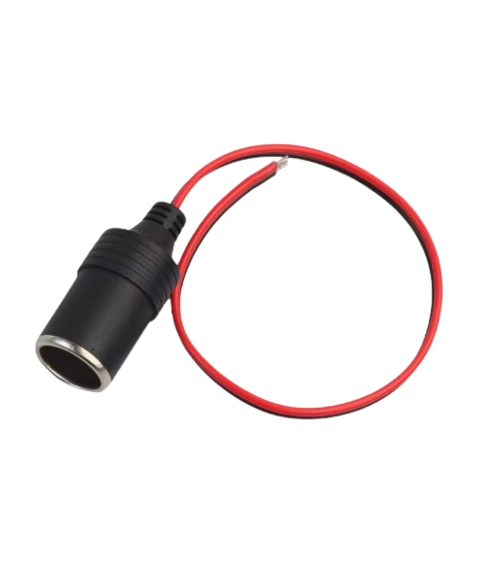 Conector para cigarrera 12V 10A Max 120W Hembra - Macho