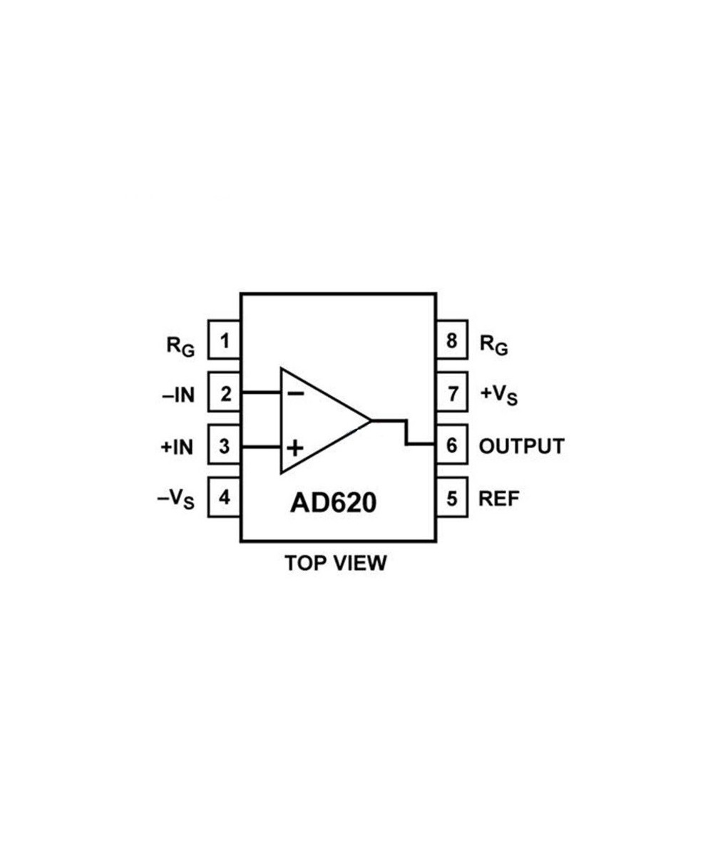 Semiconductor CI amplificador DIP AD620AN