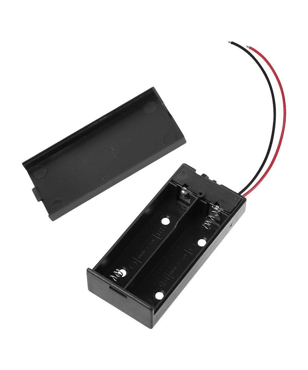Contenedor para baterias 18650 2 espacios con interruptor y tapa