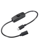 Extension USB-C / Micro USB con interruptor para fuente de Raspberry