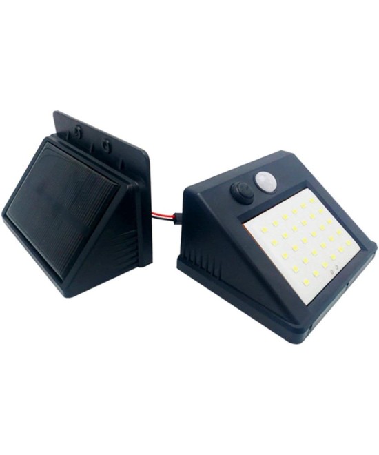 Lampara solar con sensor de movimiento 30LEDs 40W vertical y horizontal