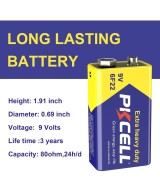 Bateria 9V PKCELL No recargable