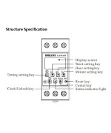Timer temporizador 220V 10A DELIXI KG816B