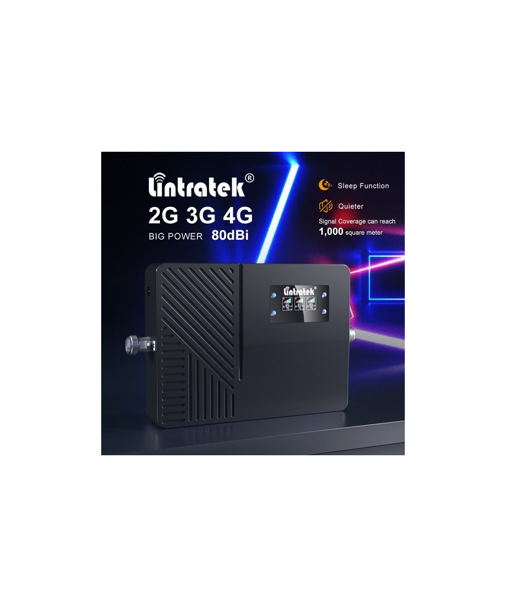 amplificador de señal celular 2G/3G/4G TIGO y Claro, 850/1900/1700/2100MHz LINTRATEK HLT-CGD20B