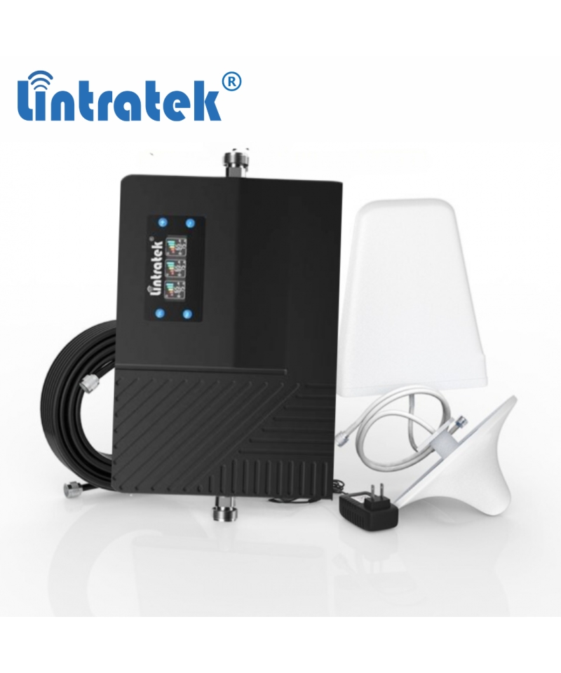 amplificador de señal celular 2G/3G/4G TIGO y Claro, 850/1900/1700/2100MHz LINTRATEK HLT-CGD20B