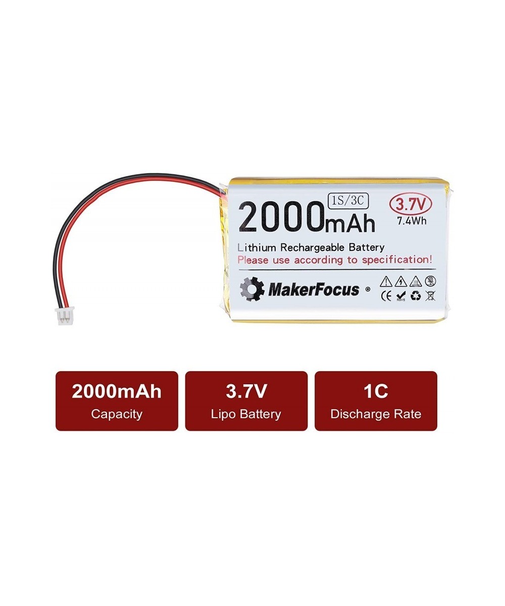 Bateria tipo LiPo recargable 3.7V 1000 - 3000mah conector JST 1.25mm