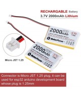 Bateria tipo LiPo recargable 3.7V 1000 - 3000mah conector JST 1.25mm