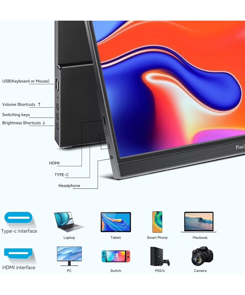 Monitor tactil 15.6 pulgadas HDMI PRECHEN