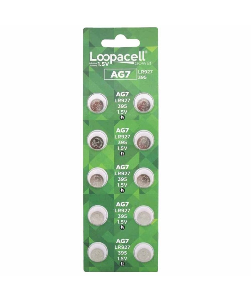 Bateria LOOPACELL AG7 LR927 395 1.5v 5 UNIDADES