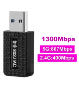 Adaptador Wifi USB 3.0 banda dual 2.4G y 5.8G 1300MBPS AC1300-6B14