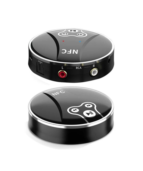 Transmisor y Receptor Bluetooth 2 en 1 NFC 5.0 RCA/3.5mm/optico