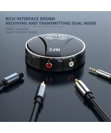 Transmisor y Receptor Bluetooth 2 en 1 NFC 5.0 RCA/3.5mm/optico