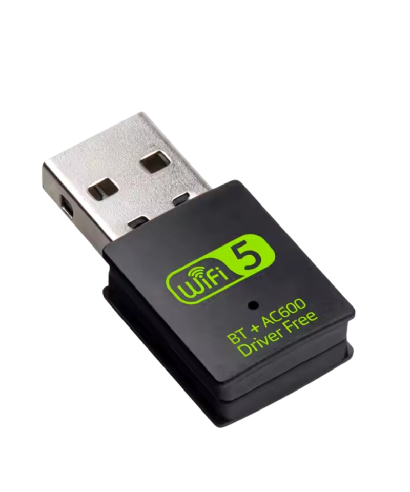 Adaptador USB WIFI y Bluetooth 2 en 1 banda dual 2.4G y 5.8G 600MBPS