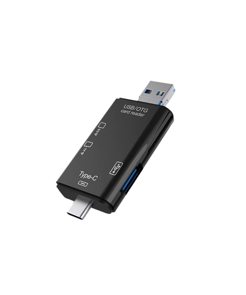 Lector de memorias TF / micro SD OTG 3 en 1 USB-C / micro USB / USB