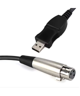 Cable de audio USB 2.0 a XLR hembra 3M