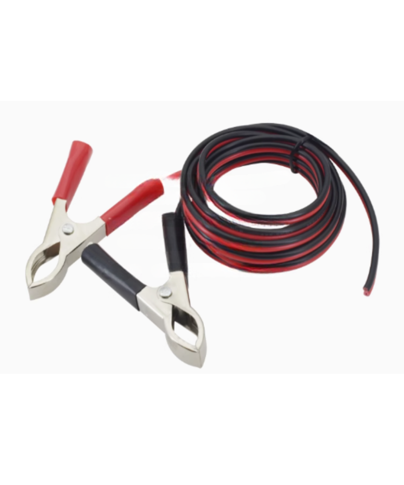 Cable cocodrilo 30A niquel 2M