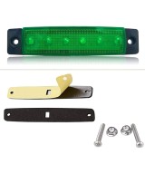 Luz Led indicadora roja y verde 3.8 pulgadas 12v