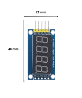 Modulo pantalla digital 4 digitos 0.4 pulgadas 74HC595