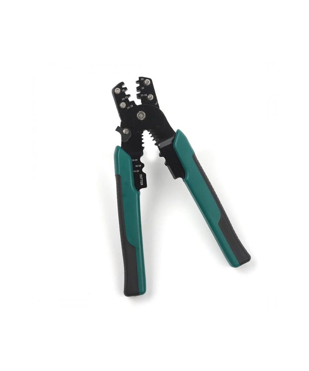 Crimpadora con Terminal para empalme para cable de energia redondos 200 unidades con estuche