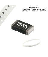 Resistencia SMD 5% 1/2W 2010 1OHM - 910K OHM (5 unidades)