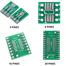 Adaptador PCB SMD a DIP...