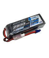 Bateria tipo Lipo recargable 7.4V 2800MAH 2S 50C EC2 MUSCLE PACK
