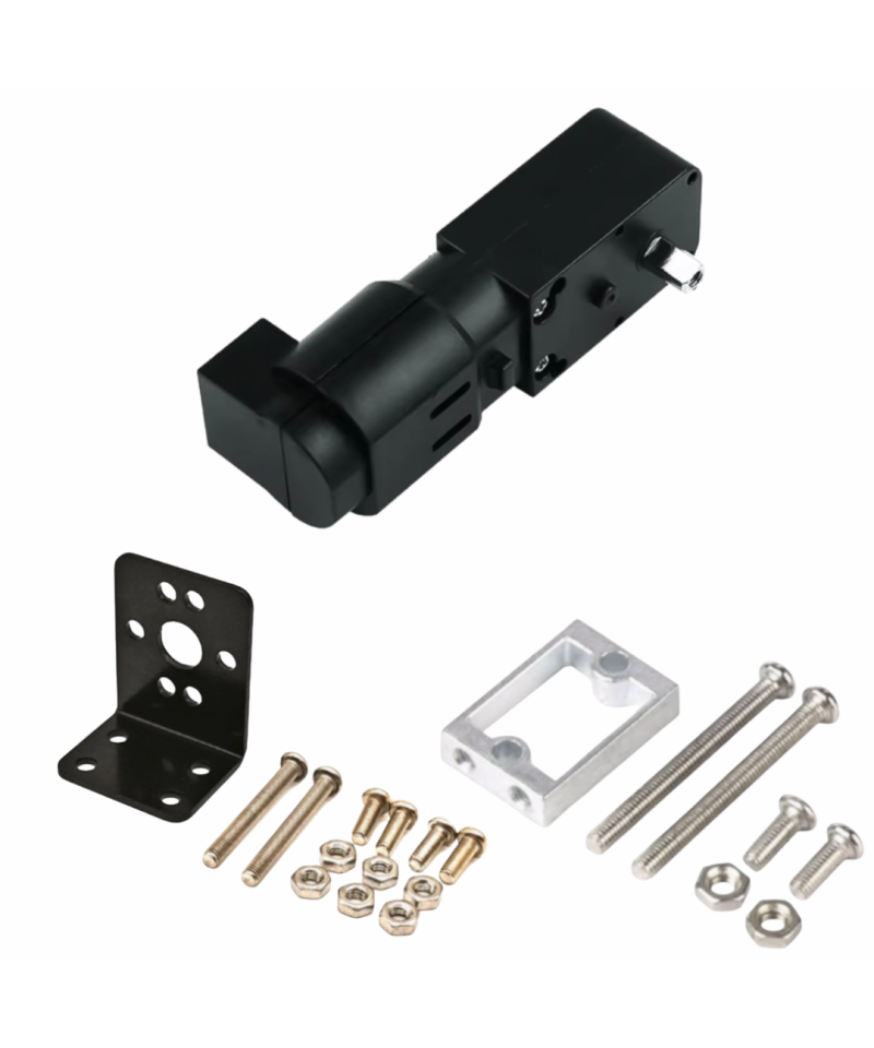 Motorreductor un eje metalico para carrito robot 3-6V y Soporte