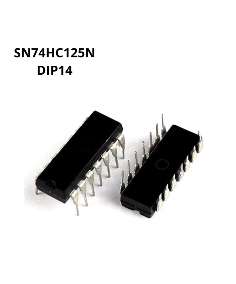 Bufer de 4 canales, 3 estados SN74HC125N DIP14