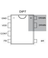 Convertidor de energia de alto voltaje VIPER27L DIP8