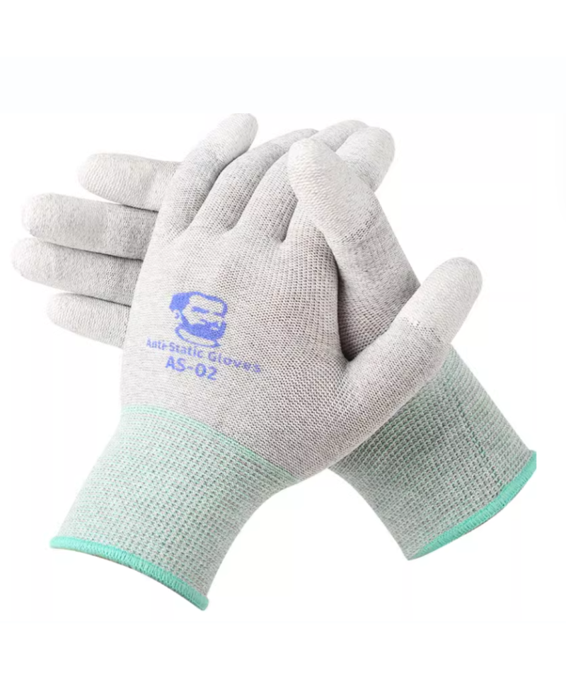 Guante Tenactiv Antiestático Con Palma De Poliuretano De Carbono Resistente A Cortes Y Esd S13tapucf