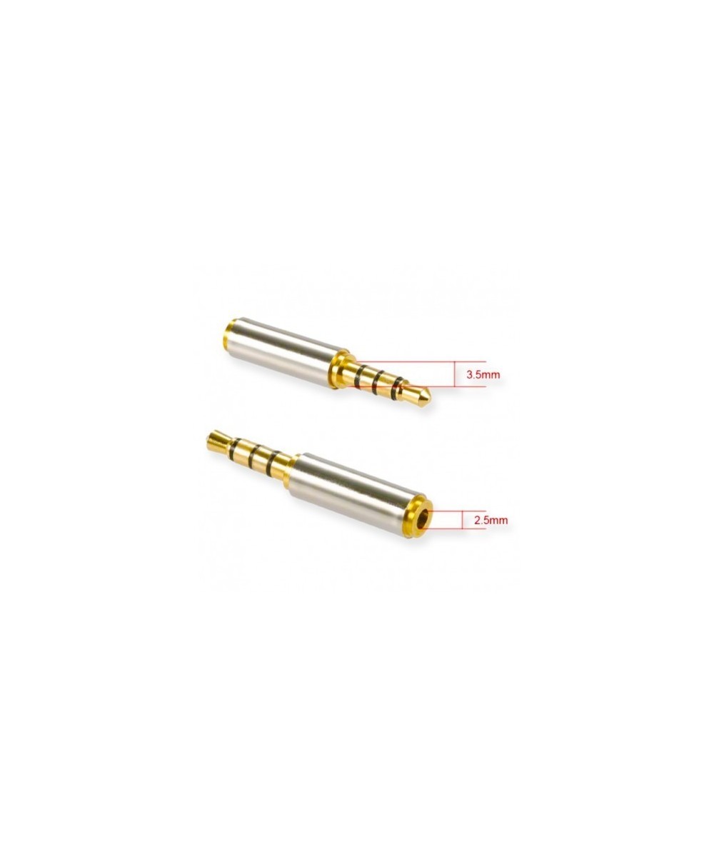 Adaptador de audio 2.5mm a 3.5mm/3.5mm a 2.5mm hembra XC-206