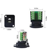 Conector rj45 terminal de bloque cat 5e para empotrar