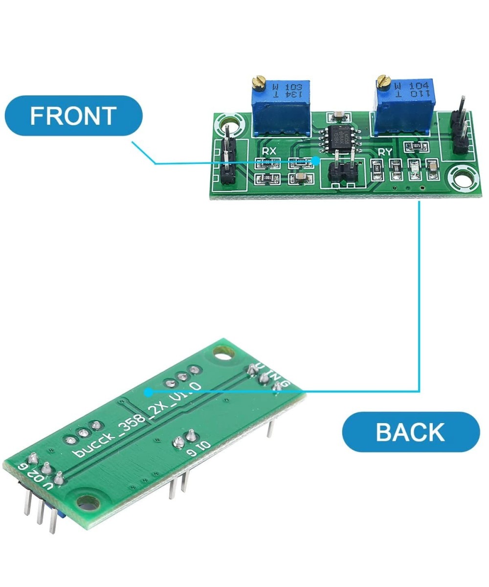 Amplificador operacional LM358 de señal y voltaje debil