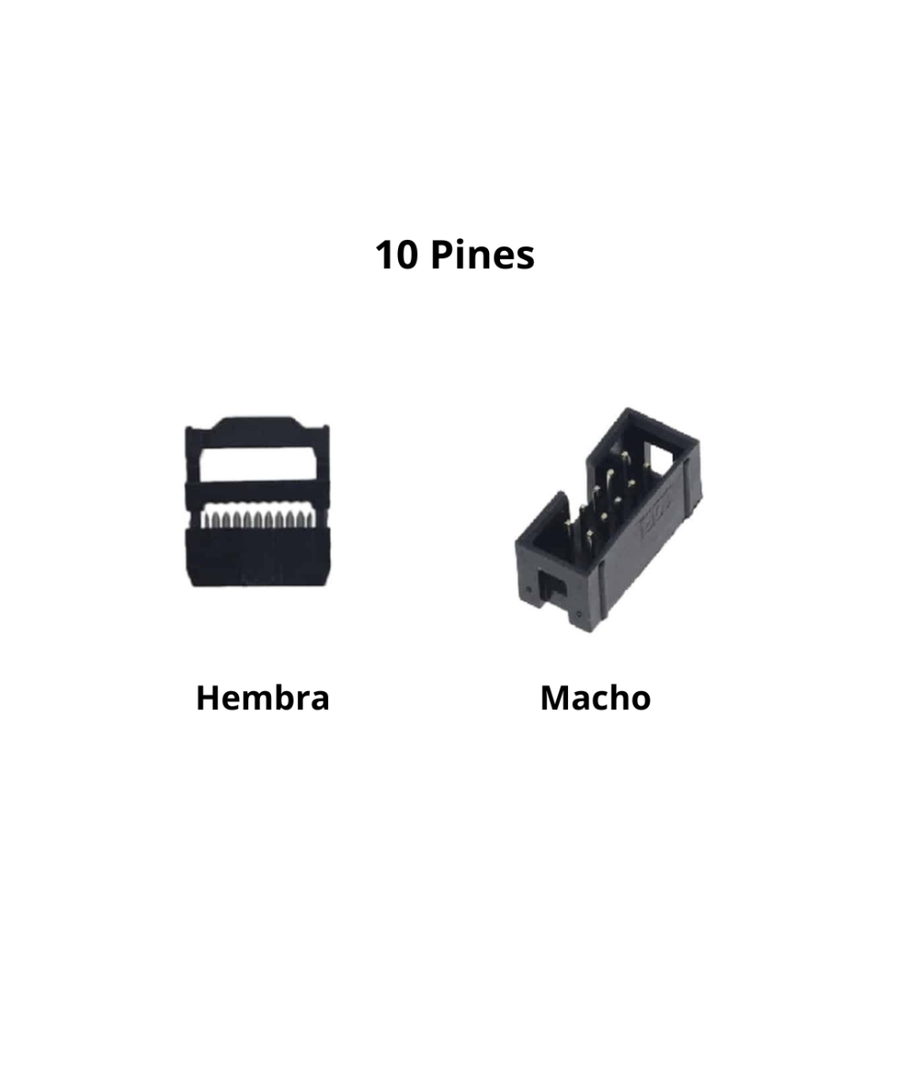 conector IDC para faja de datos 6 - 64 pines hembra - macho
