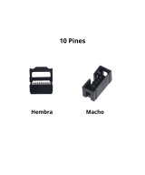 conector IDC para faja de datos 6 - 64 pines hembra - macho