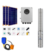 Kit de sistema de bomba solar sumergible multietapa con controlador MPTT  150V 1100W