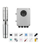 Kit de sistema de bomba solar sumergible multietapa con controlador MPTT 48V 500W