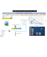 Kit de sistema de bomba Solar sumergible multietapa con controlador MPTT 280V 2200W