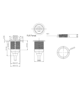 Extesion Rj45 Macho Hembra para montaje 30CM