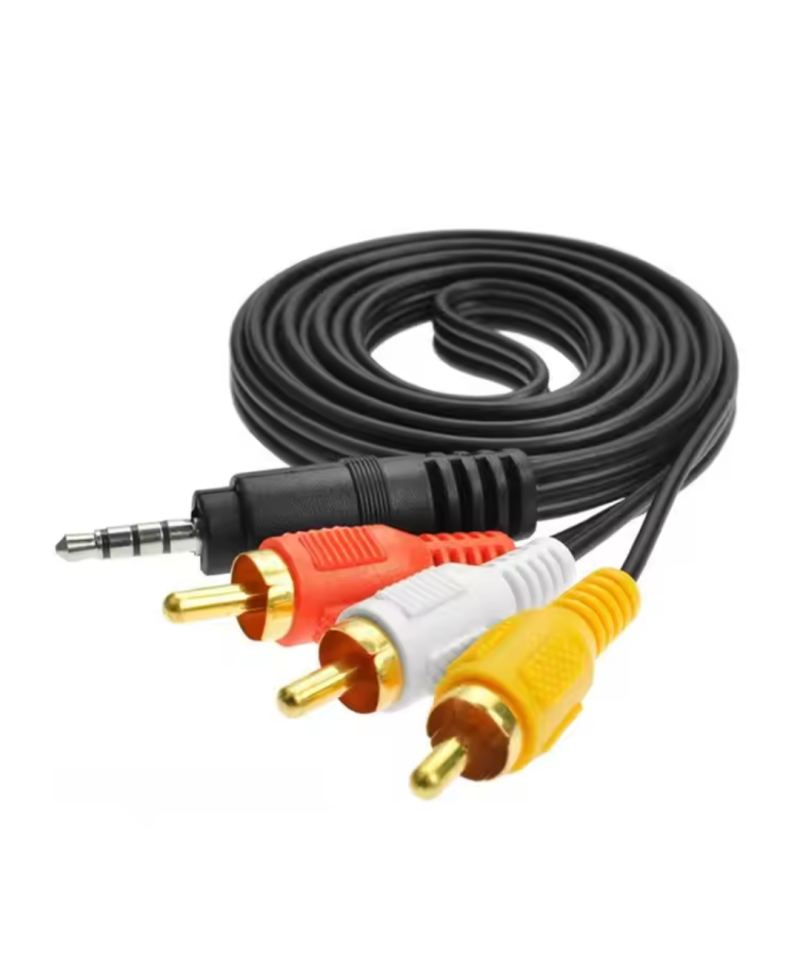 Cable 3.5 mm a 3RCA AV 1.5M