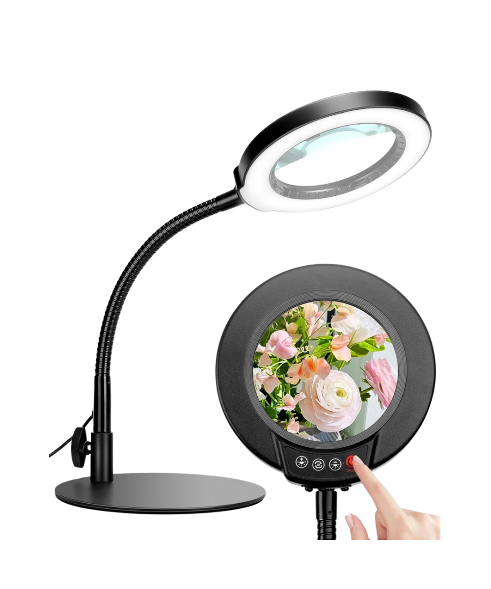 Lupa de mesa 10X 12W