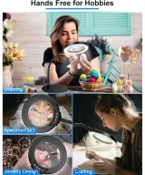 Lupa de mesa 10X 12W