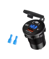 Adaptador de carga para vehiculo USB 3.0 USB-C QC3.0 PD 12-24V 60W (cigarrera)