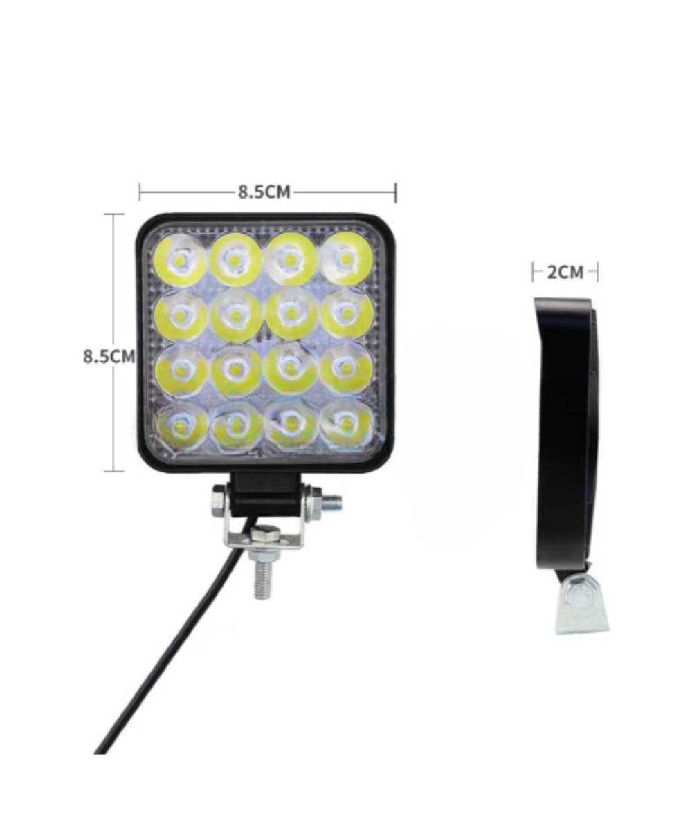 Lampara Led cuadrada 48W 16 leds