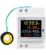 Monitor de Voltaje y Corriente Multifuncion para riel din AC40-300V 100A D52-2066