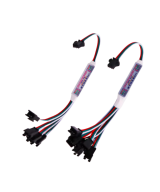 Amplificador y separador de tira LED RGB de 1 a 4 / 8 salidas 3 pines 5-24V para WS2811 WS2812B SK6812