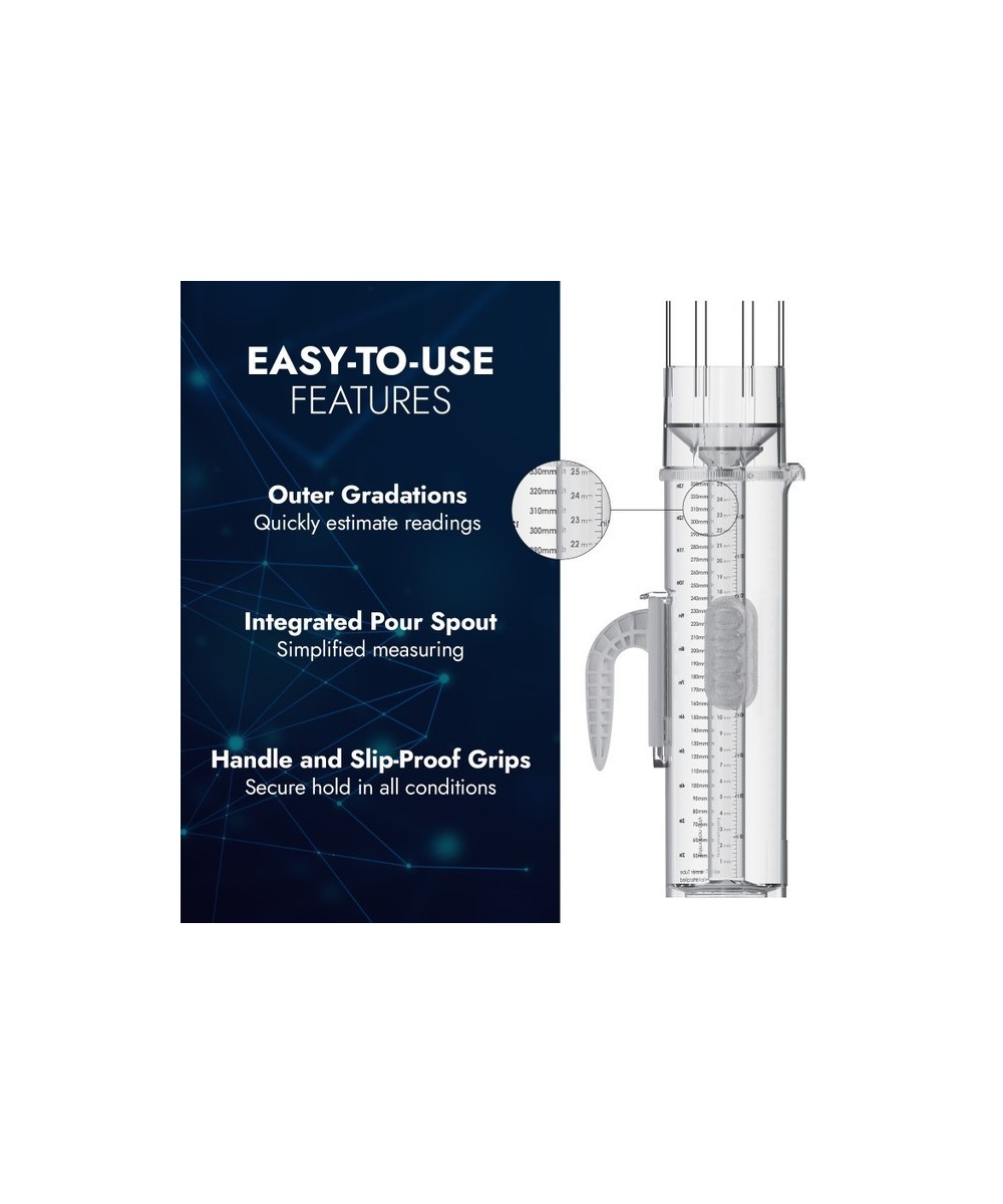 Pluviometro manual de precision con escala metrica TROPO