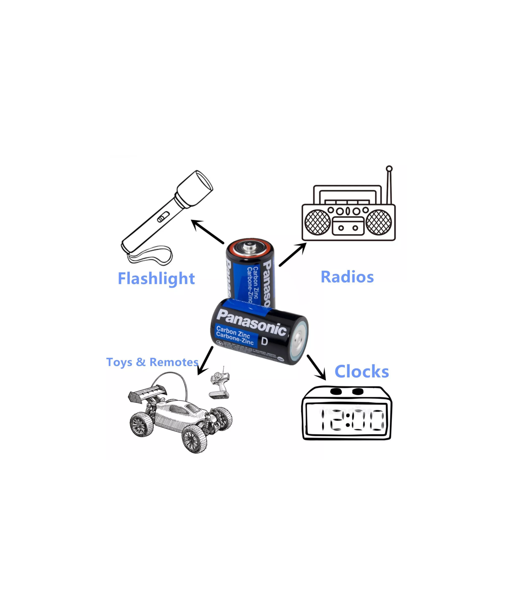 Bateria C 1.5V Alkalina Panasonic No Recargable
